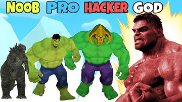 NOOB vs PRO vs HACKER vs GOD in Crazy Kaiju 3D