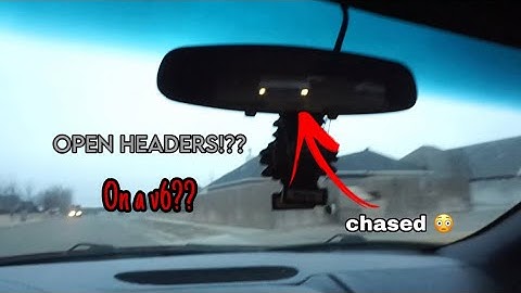 OPEN HEADERS on a 3.8L V6 Firebird? ( I GOT CHASED 😭 )