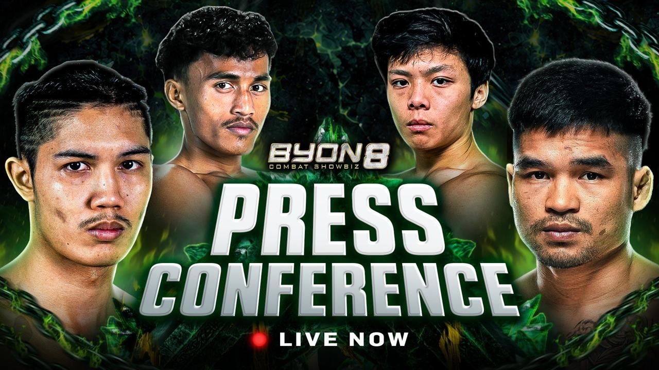 LIVE PRESS CONFERENCE! BYON COMBAT SHOWBIZ VOL. 8!