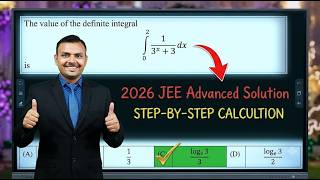 The value of the definite integral ∫1/(3^𝑥 + 3)𝑑𝑥 is