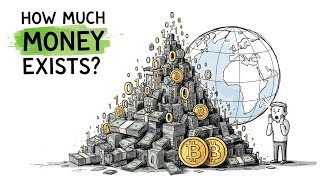 How Much Money Exists in the World (Cash + Crypto + Digital) | By HOW MUCH THINGS