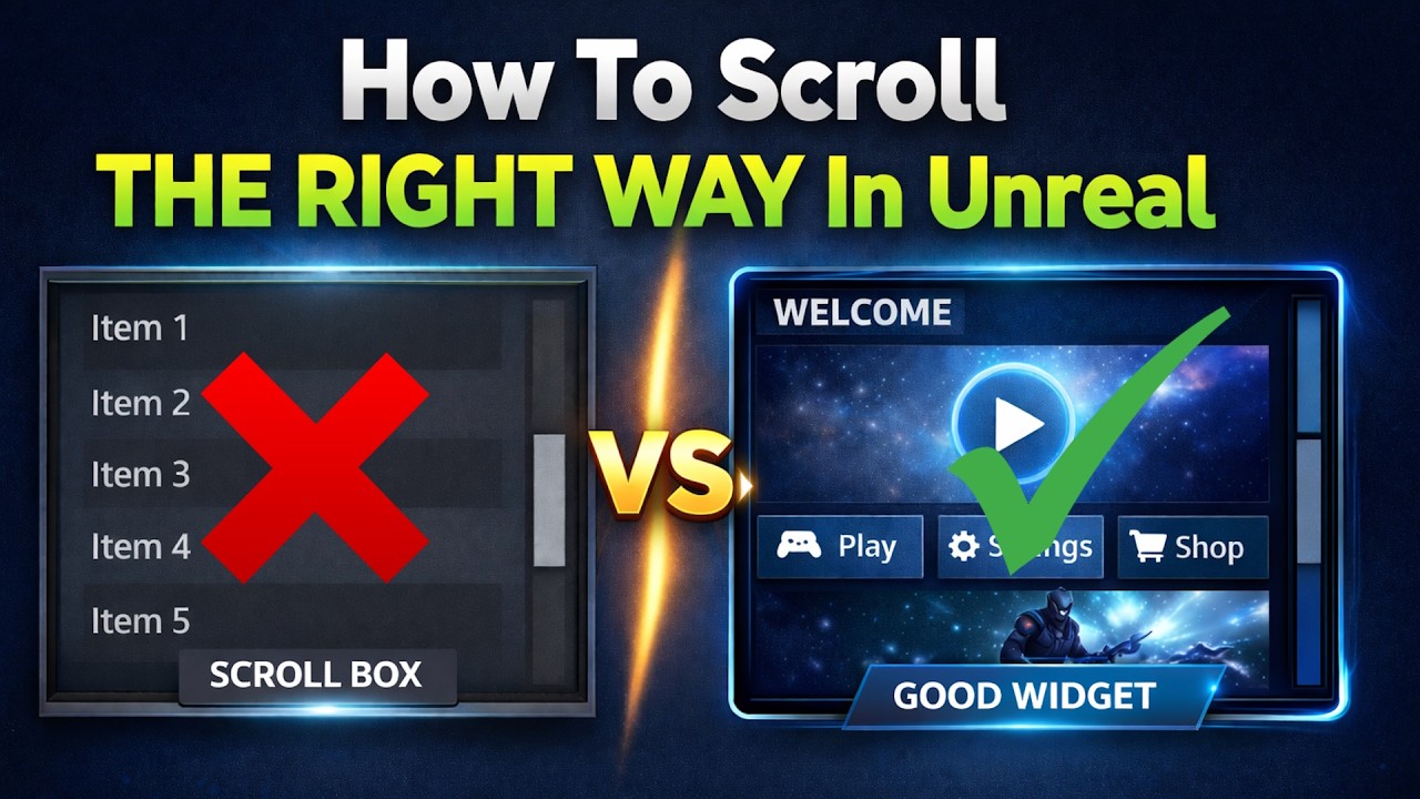 How To Scroll THE RIGHT WAY In Unreal Engine - YouTube