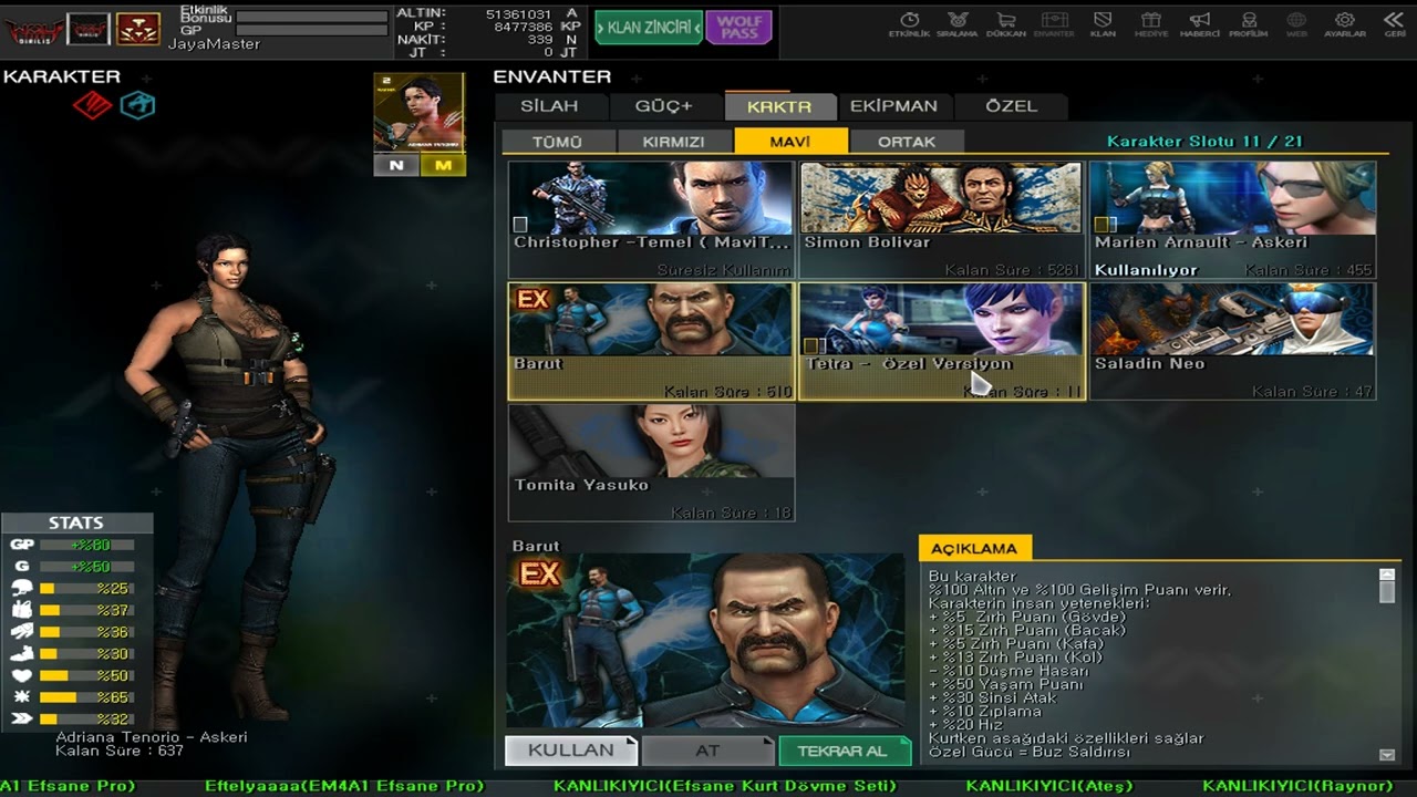 WOLFTEAM SATILIK  4 ELMAS MASTER 2li FULL + FULL VİP HESAP MSNLİ S6 VE SK'LIK