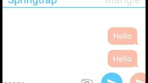 Springtrap x Mangle part 1 texting story