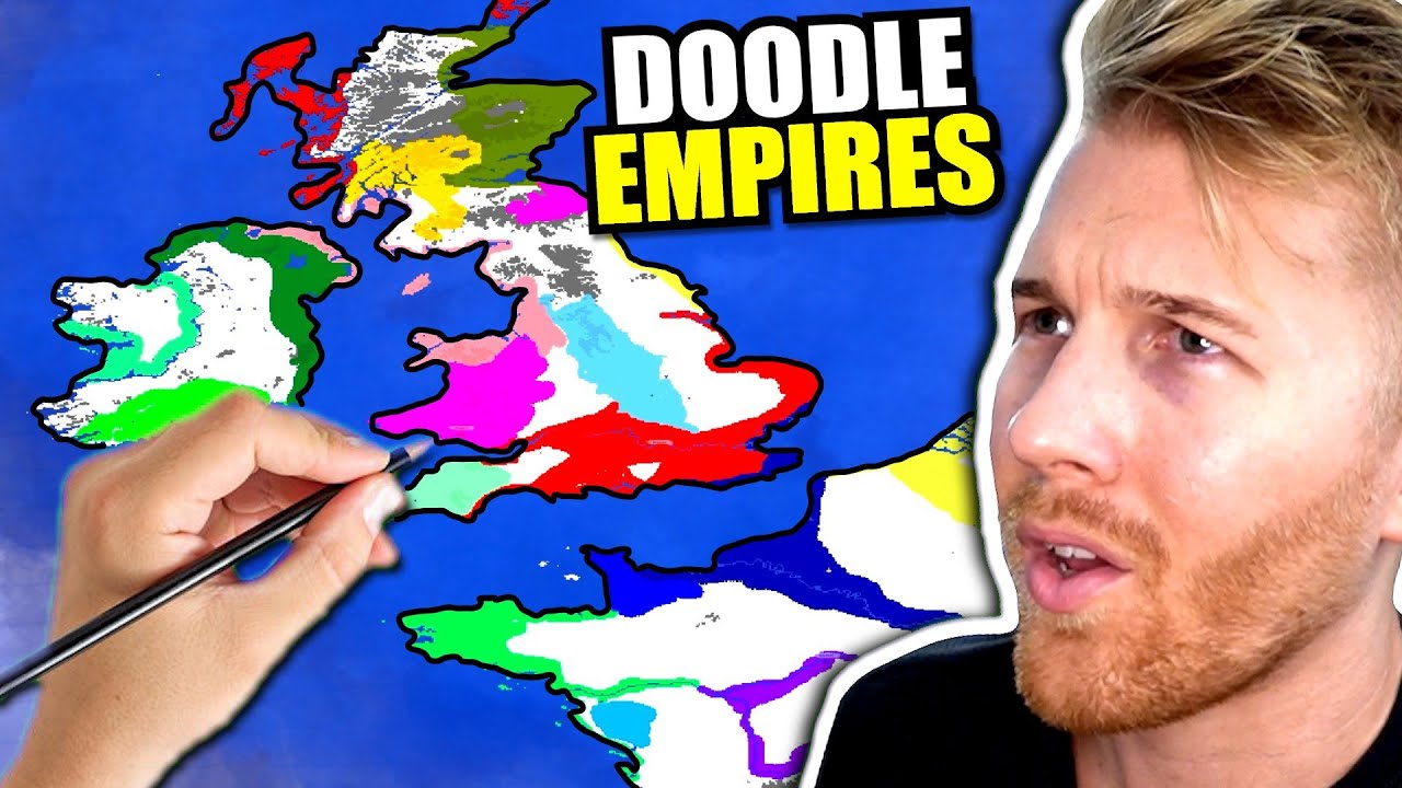 I Redrew the HISTORY of European Countries... (Drawing in Doodle Empires For 30 Minutes)