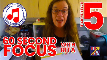 60 Second Focus V5 with Rita Hulands  Discover more about LABBS Big Weekend   PAPER SHUFFLE
