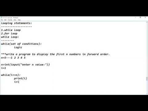 LOOPING STATEMENT WHILE LOOP IN PYTHON FOR BEGINNER - YouTube