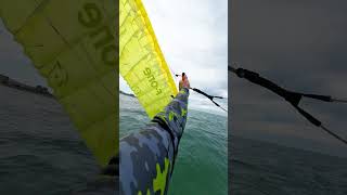 Parawing vs Parafoil 😀 #parawing #parafoil #fonefoil #kitesurfing #foneboard #foil
