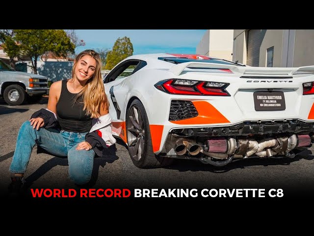Emelia Hartford on her World Record Breaking Corvette C8 - YouTube