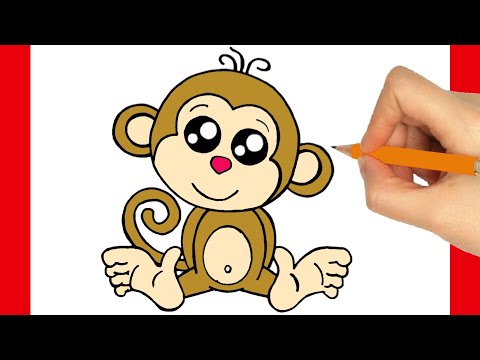 Vidéo: Comme Dessiner Un Singe Avec Un Crayon Progressivement