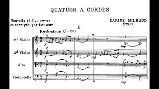 Download Lagu Darius Milhaud - String Quartet No. 1, Op. 5 (1912) MP3