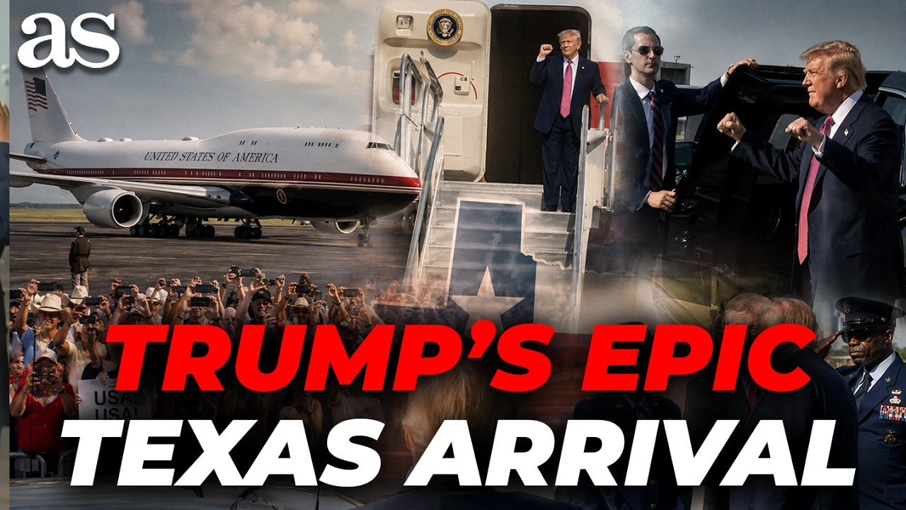 Trump's EPIC TEXAS ARRIVAL: ROARING CHEERS, FIST PUMP and “USA! USA!”