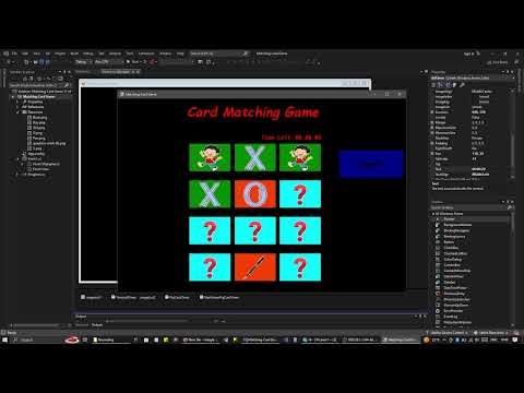 Card Matching Game in C# Windows Forms
