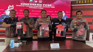 Polresta Tuban Bekuk Pengedar Sabu Modus Tiang Lampu