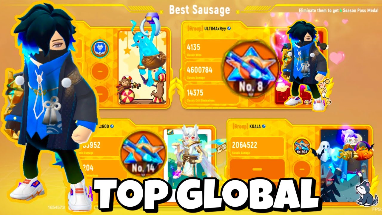 23 KILL !! 😳 SOLO VS SQUAD TOP GLOBAL SAUSAGE MAN ( EkimirzYtube )