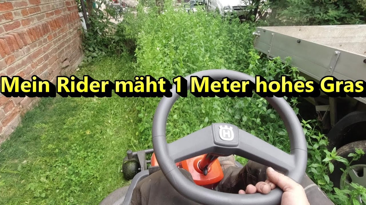 Mein Rider mäht 1 Meter hohes Gras