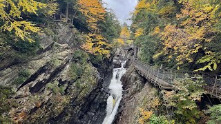 Autumn Adirondack waterfalls-High Falls Gorge, Lake Placid New York, Meditation/recovery by Jerfish Entertainment, Music, Sailing, and Farms 144 views 1 year ago 3 minutes, 28 seconds