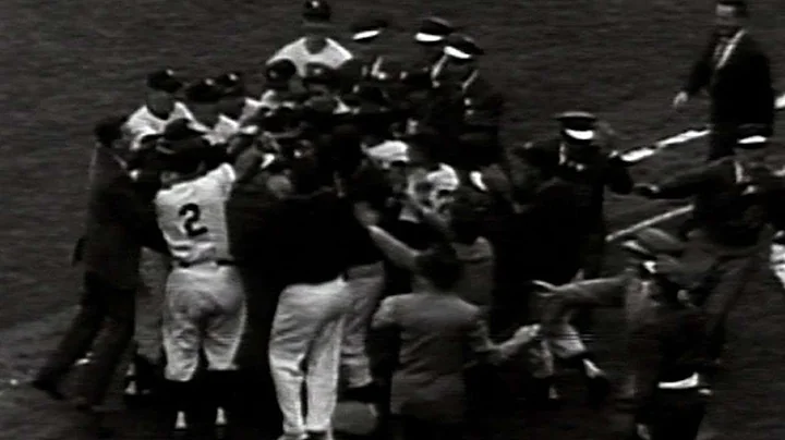 Don Larson pitches a perfect game in Game 5 of the...