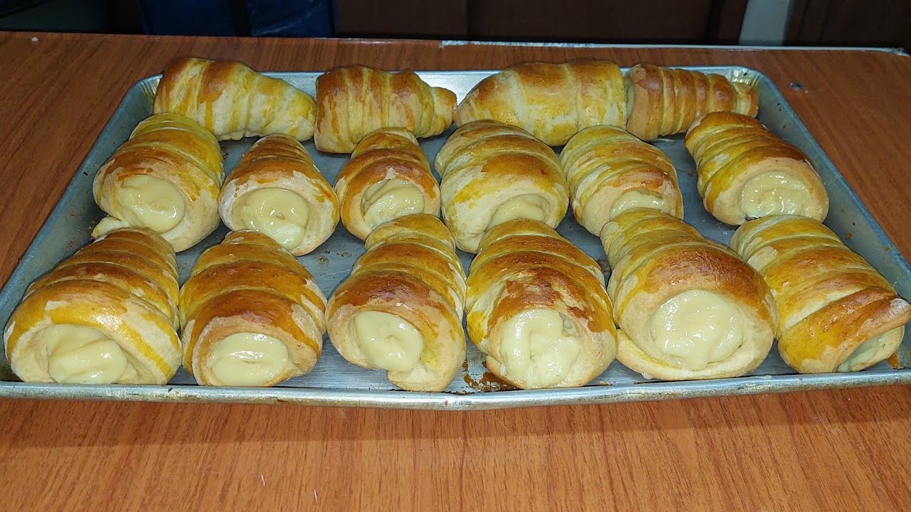 CONOS RELLENOS DE CREMA PASTELERA PANADERIA EN CASA BARQUILLOS
