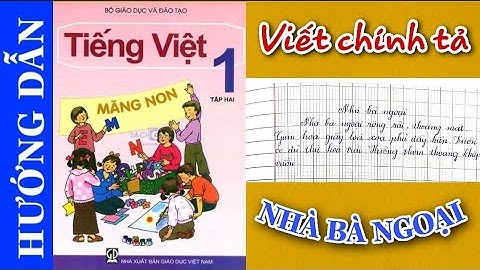 Viết chính tả | Tiếng việt Lớp 1 | NHÀ BÀ NGOẠI
