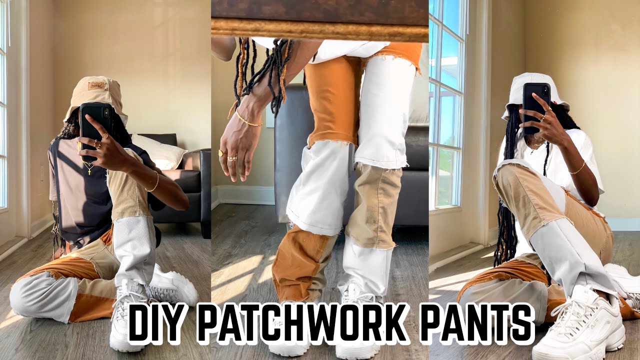 DIY PATCHWORK PANTS (**Pinterest Inspired) | Trends Ep.1 - YouTube