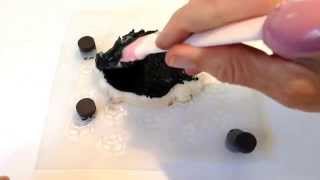 Stenciling with royal icing by The Cookie Countess