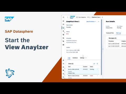 Start the View Analyzer: SAP Datasphere