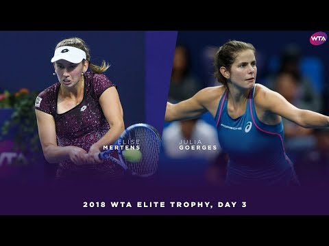 Elise Mertens vs. Julia Goerges | 2018 WTA Elite Trophy Day 3 | WTA Highlights