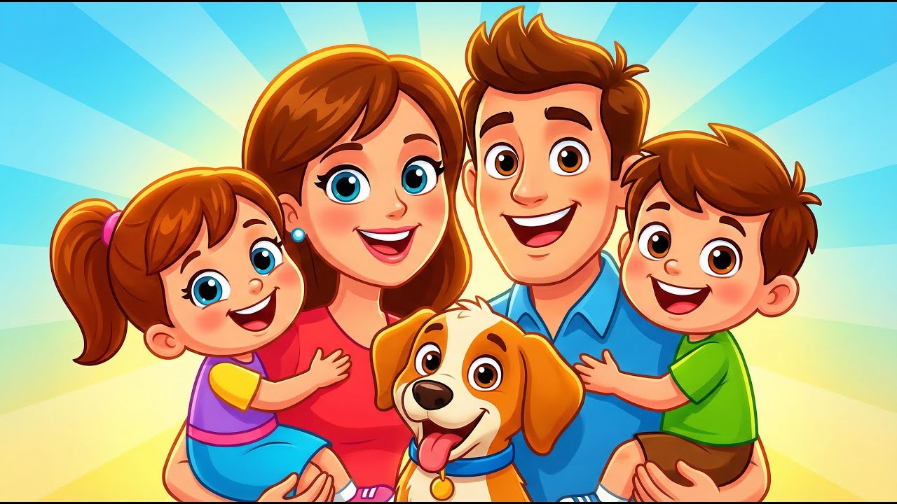 A Fun Day with a Happy Cartoon Family | Cute & Entertaining Story
