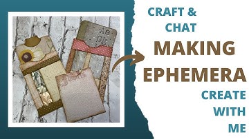 Create With Me - Craft & Chat - Making Ephemera Using Junk Mail Window Envelopes