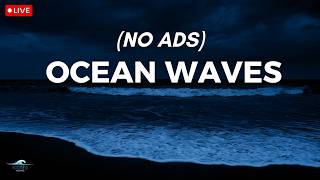 🔴 Ocean Waves for Deep Sleep | Calming White Noise, Black Screen for Deep Rest