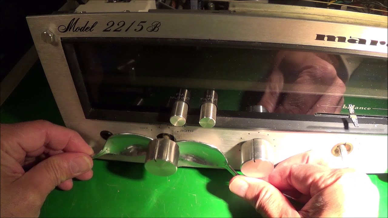 Front Panel Marantz 2215B (threaded insert removal) YouTube