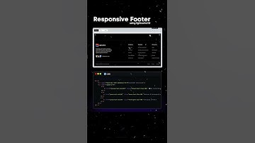 Responsive Footer Navbar #css #coding #footer #response #navbar  #programming #html #webdesign #web