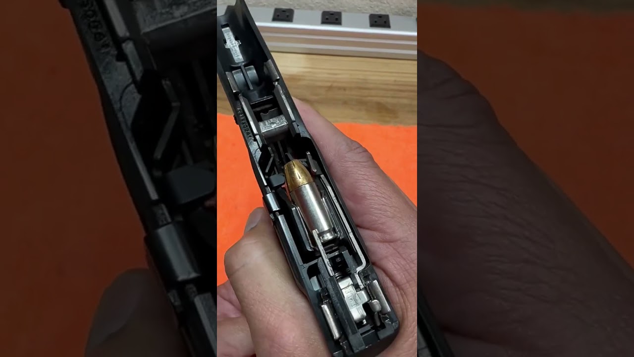 Glock 43X Ejector canting top round in magazine is that normal?
