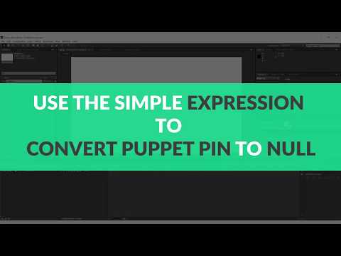 How to control Puppet pins from Null points in After effects -[After effects -Tips] #aftereffects