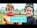 Heroes Run 2019 and  how to make a healthy pizza