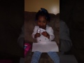 Madison eating cookie dough Klondike bar