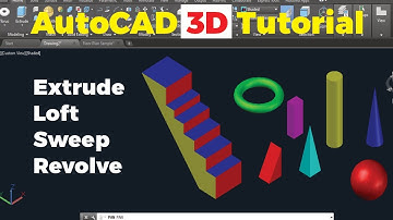 AutoCAD 3D Modeling Tutorial for Beginners | Learn 3D Basics Step by Step