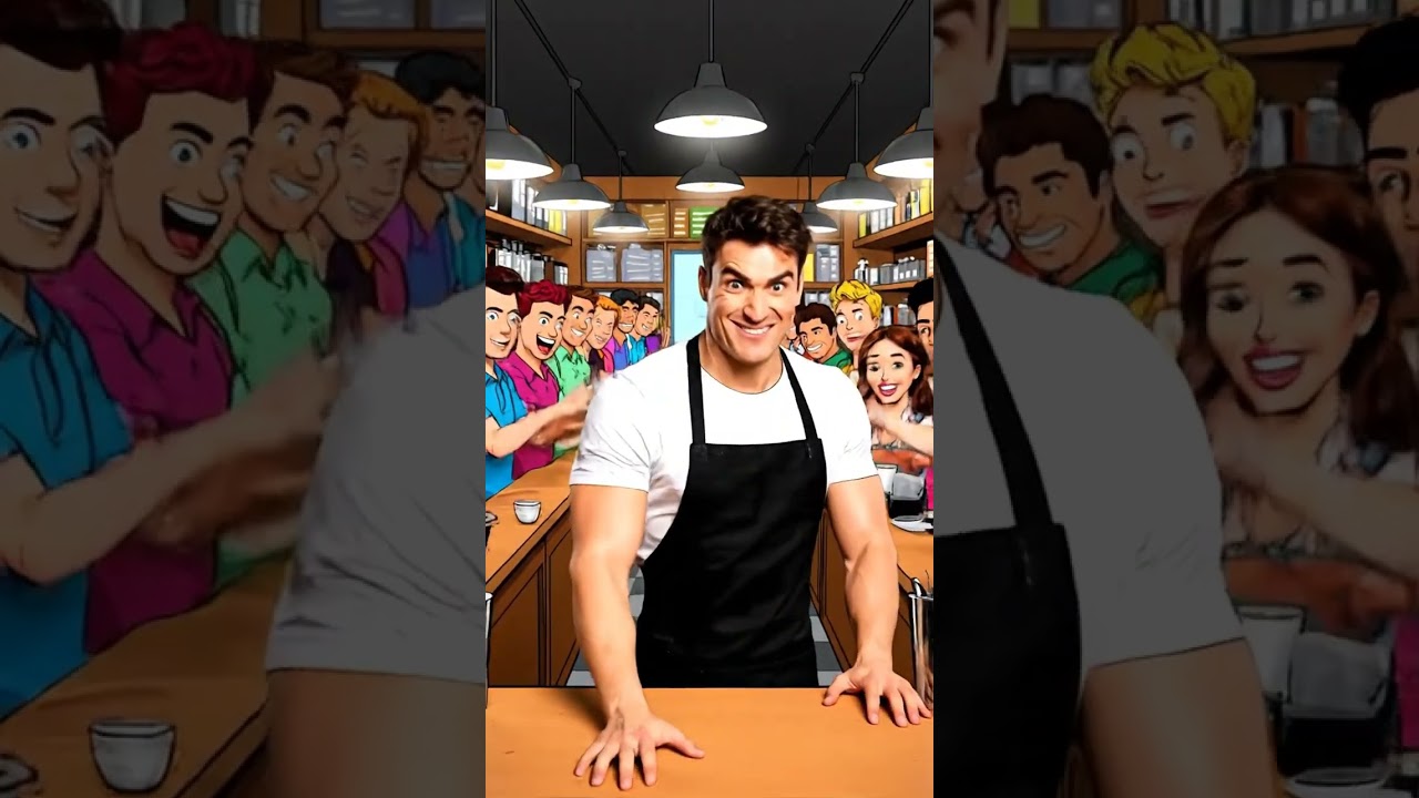 Super Barista Powers Coffee Shop | Funny Magic Skit | Easy Loop