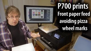 Epson P700/P900 photo printing front paper feed and eliminating pizza wheel marks on photo papers