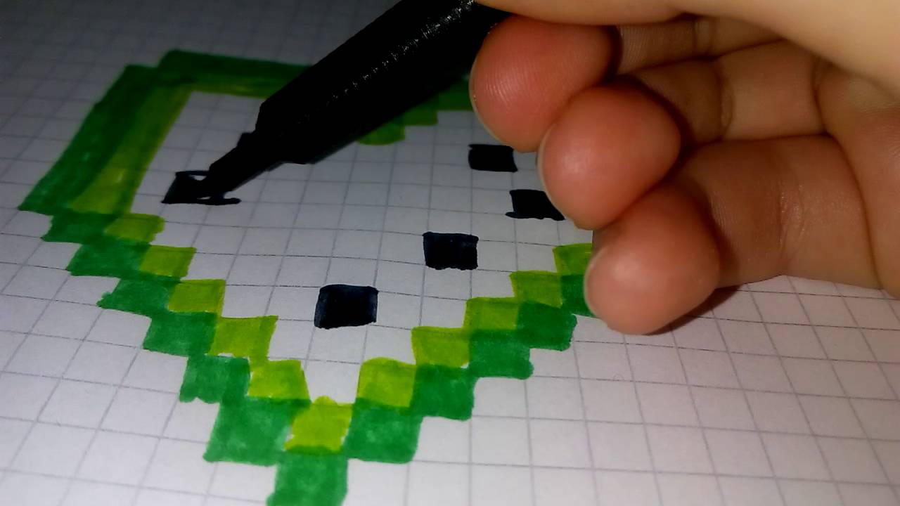 Как рисовать арбуз по клеточкам