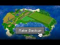 How To Backup Your Minecraft World