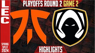 FNC vs TH Highlights Game 2 | LEC Spring Playoffs 2024 Lower R2 | Fnatic vs Team Heretics G2