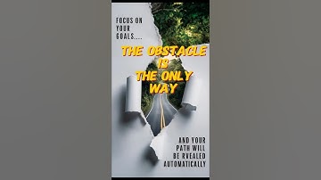 The obstacle is the only way |Marcus Aurelius #stoic #stoicwisdom #motivation #relationship