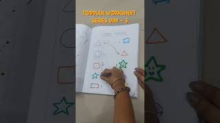 Toddler Worksheet Series – Day 3 | Shapes Matching Activity 📚