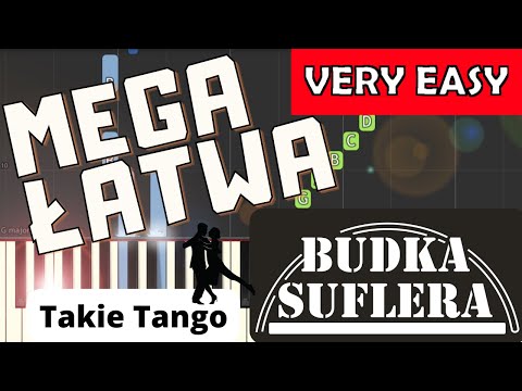 🎹 Takie Tango (Budka Suflera) - Piano Tutorial (MEGA ŁATWA wersja) 🎵 NUTY W OPISIE 🎼