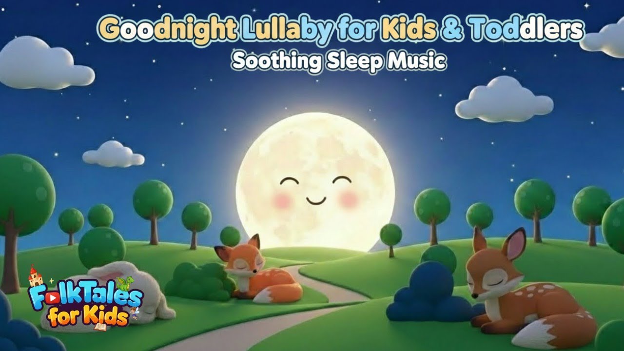 Goodnight Lullaby 🌙  Sleepy Bedtime Song for Kids & Toddlers  Calm Sleep Music