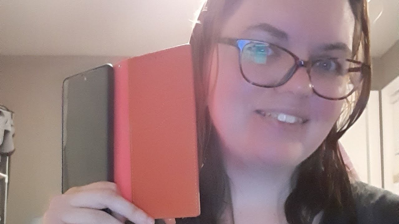 new phone case for my Samsung Galaxy S20 FE! Orange case with debit card holder