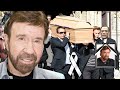 8 HORAS DA MANHÃ! No funeral de Chuck Norris, Jean-Claude Van Damme e milhões de fãs choraram