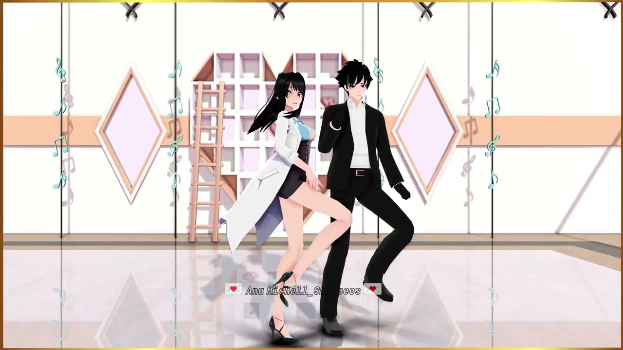 『MMD』 TROUBLE MAKER 『YANDERE SIMULATOR』#kpop